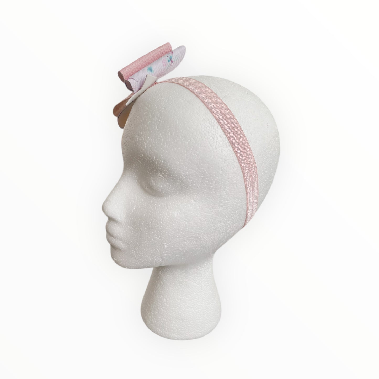 Lazo elástico para el pelo para bebé, banda para el pelo hecha a mano, banda para el pelo rosa para bebé