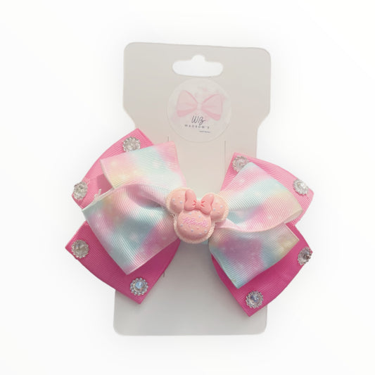 Minnie Hair Bow  Girl Hair Bow  Pink Hair Accessories