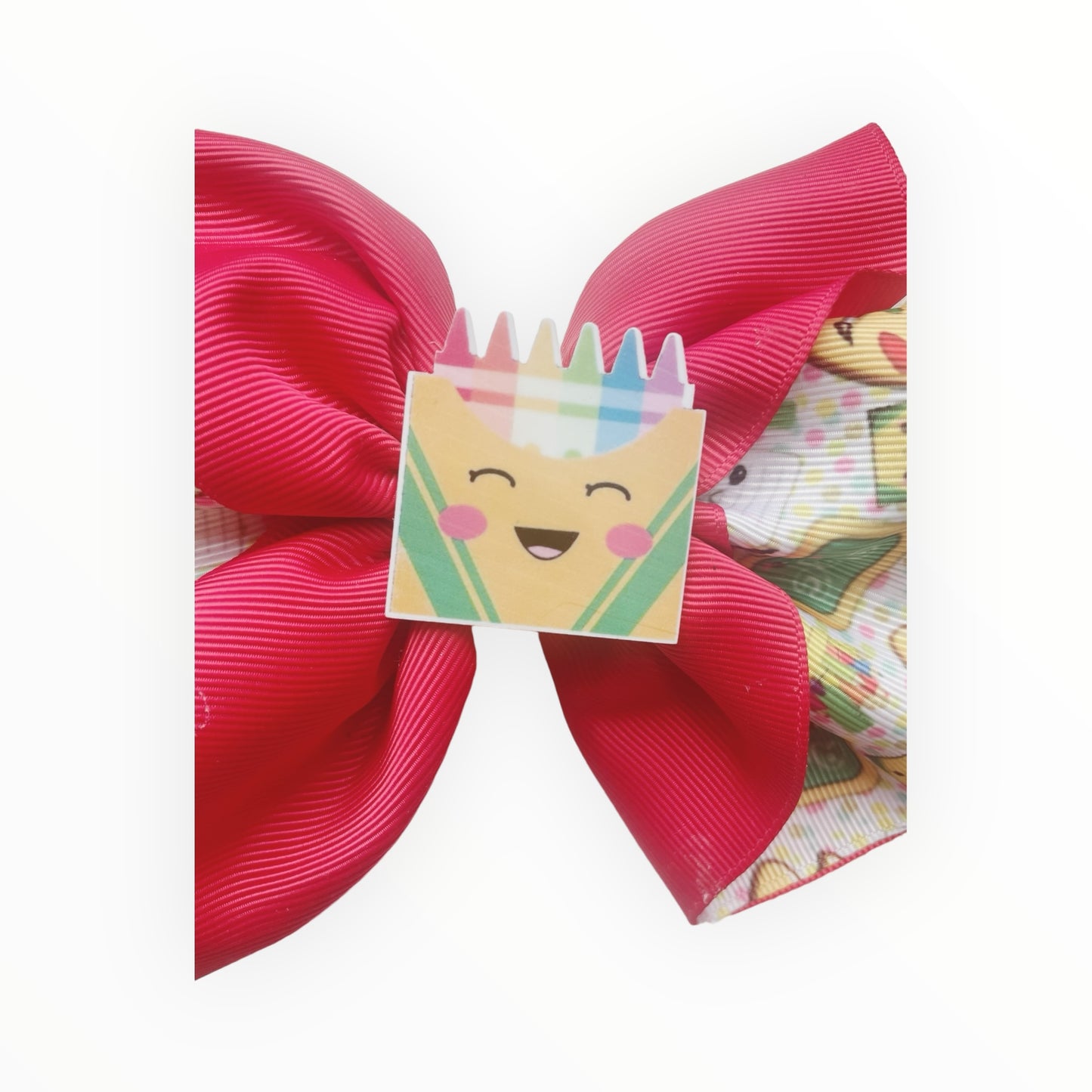 Back yo School Hair Bow  School Hair Bow  Red Hair Bow  Hair Accessories for School  Clip Hair Bow