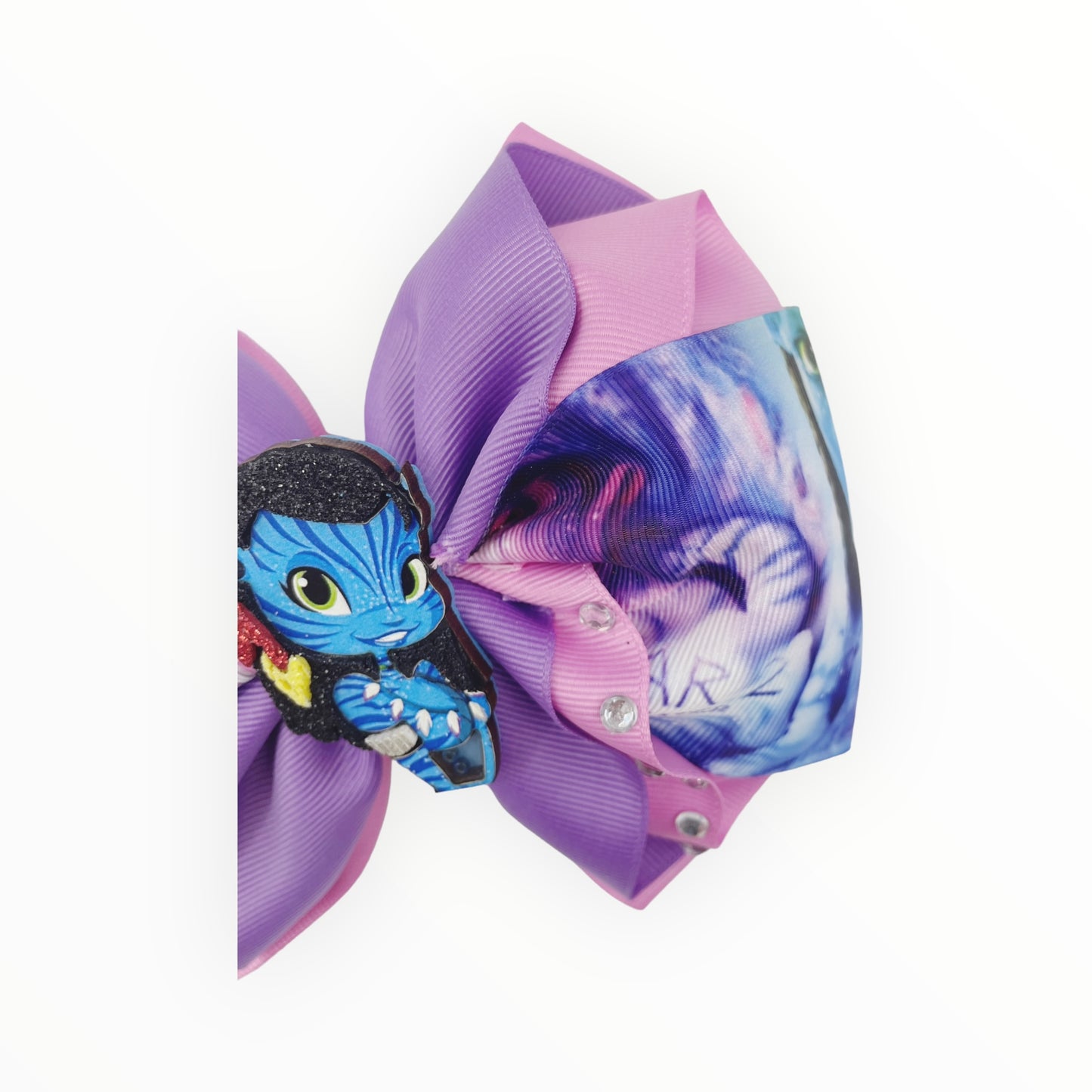 Avatar hair bow Girl hair bow  Handmade hair bow