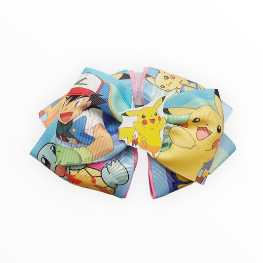 Pokémon Hair Bow  Pikachu Hair Bow  Girl Hair Accessories