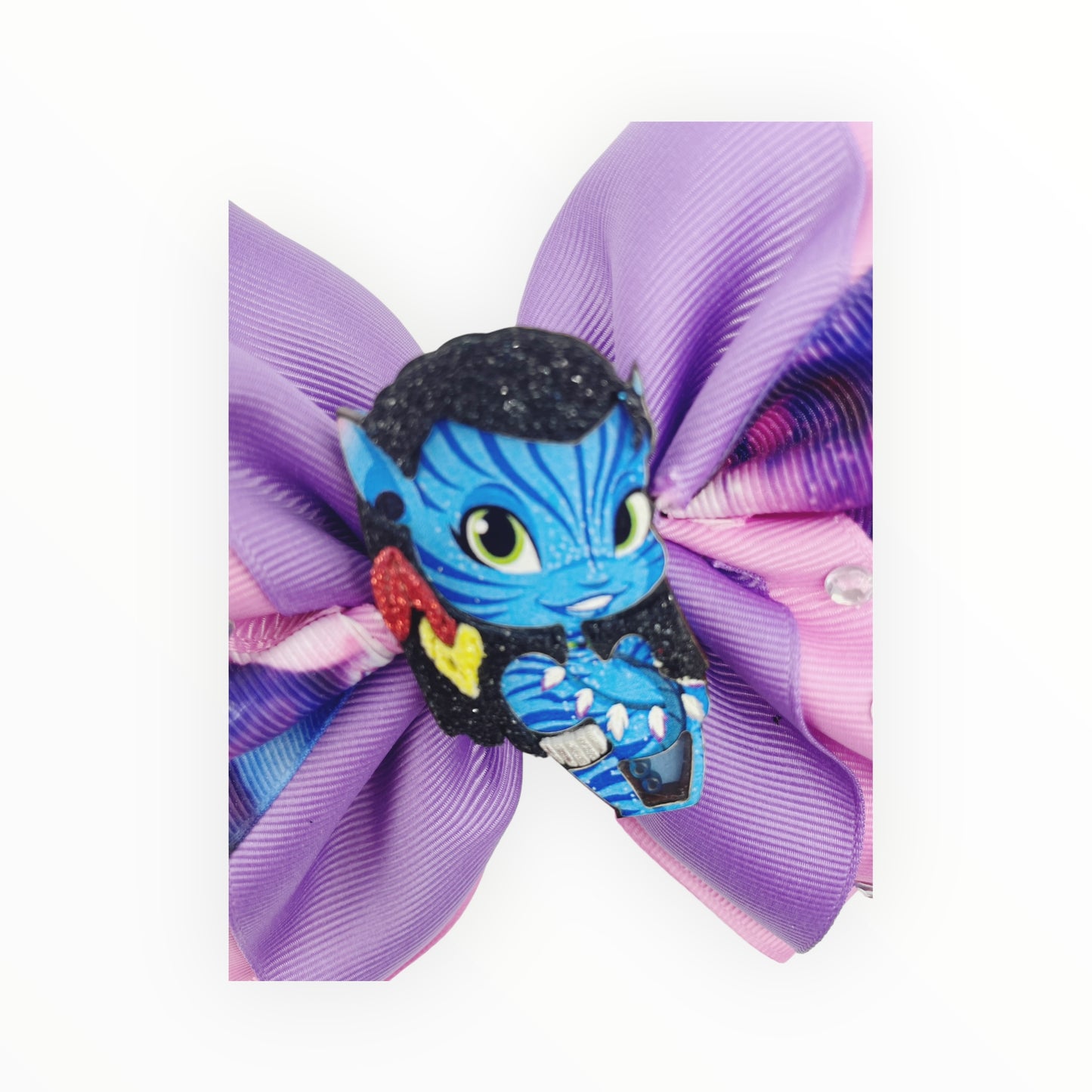 Avatar hair bow Girl hair bow  Handmade hair bow