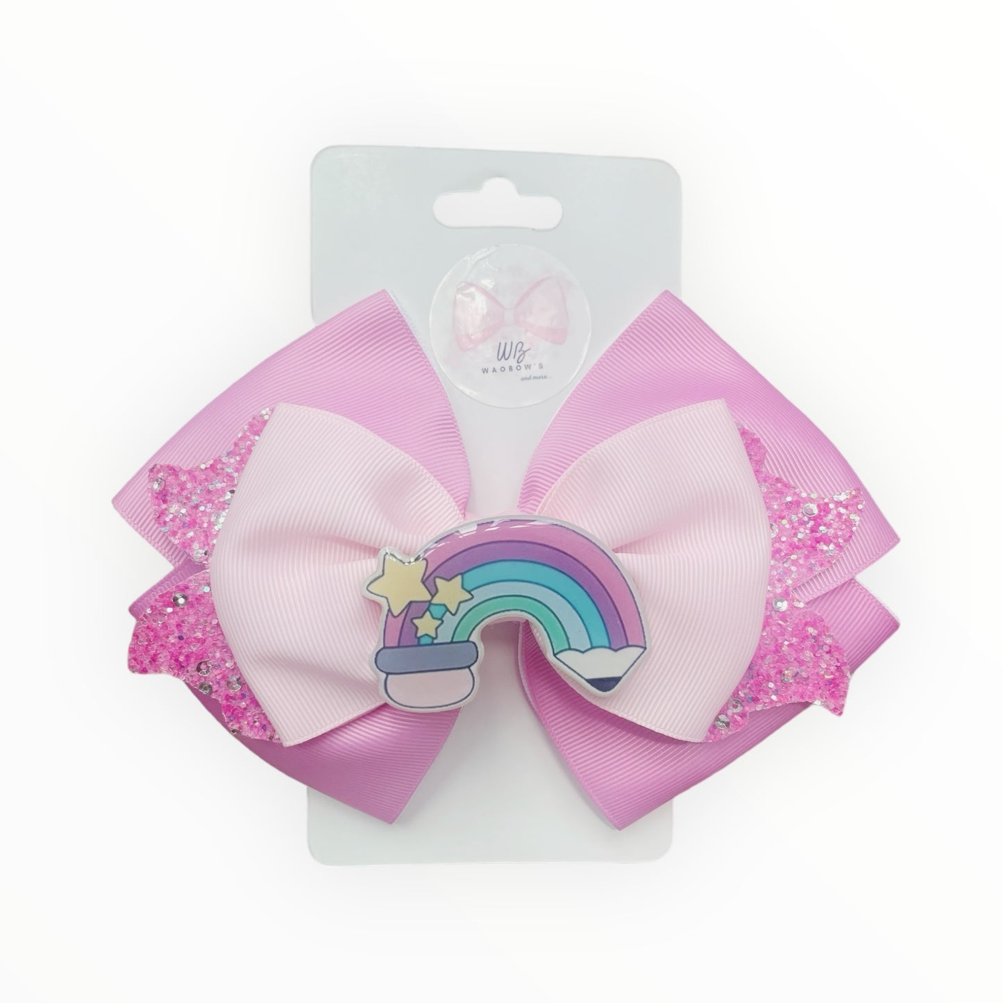 Back to School Hair Bow  School Hair Bow  Pink School Hair Bow  Hair Accessories for Girl  Handmade Ribbons Hair Bow