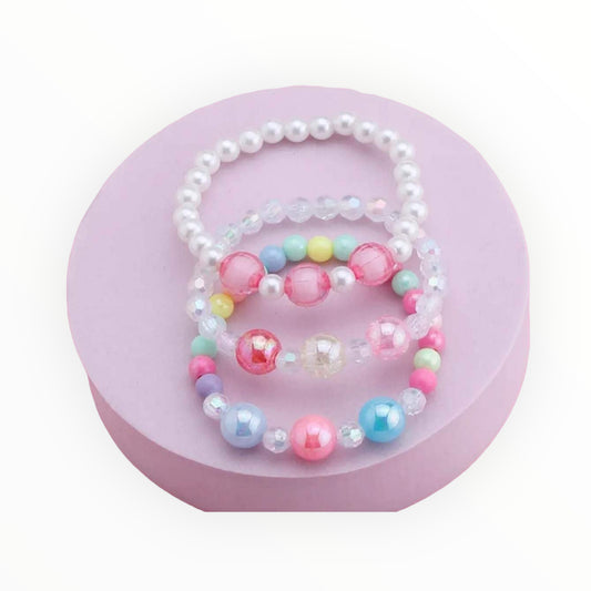 3 PCS COLORFUL BRACELETS FOR GIRLS  BRACELETS ACCESSORIES FOR GIRLS TODDLERS